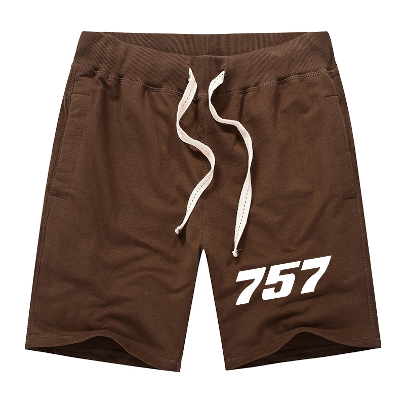 757 Flat Text Designed Cotton Shorts