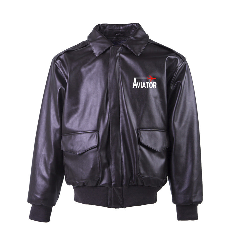 Aviator Designed Leather Bomber Jackets (NO Fur)