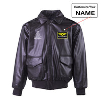 Thumbnail for Aircraft Mechanic Designed Leather Bomber Jackets (NO Fur)