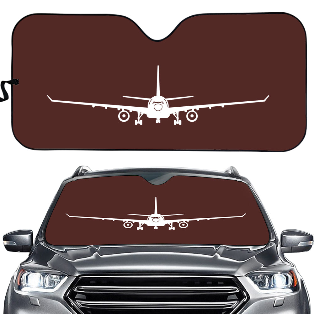 Airbus A330 Silhouette Designed Car Sun Shade