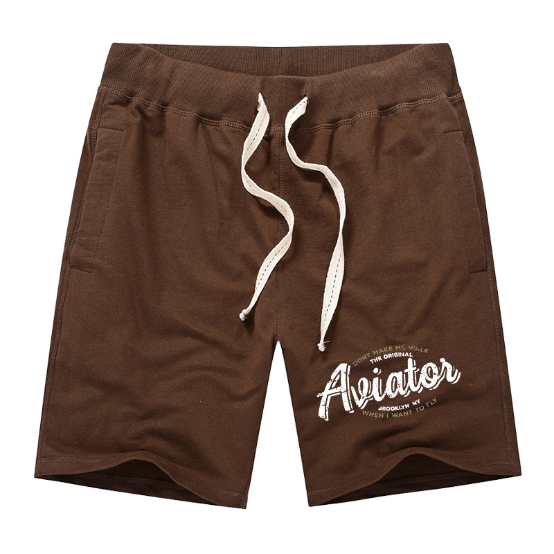 Aviator - Dont Make Me Walk Designed Cotton Shorts