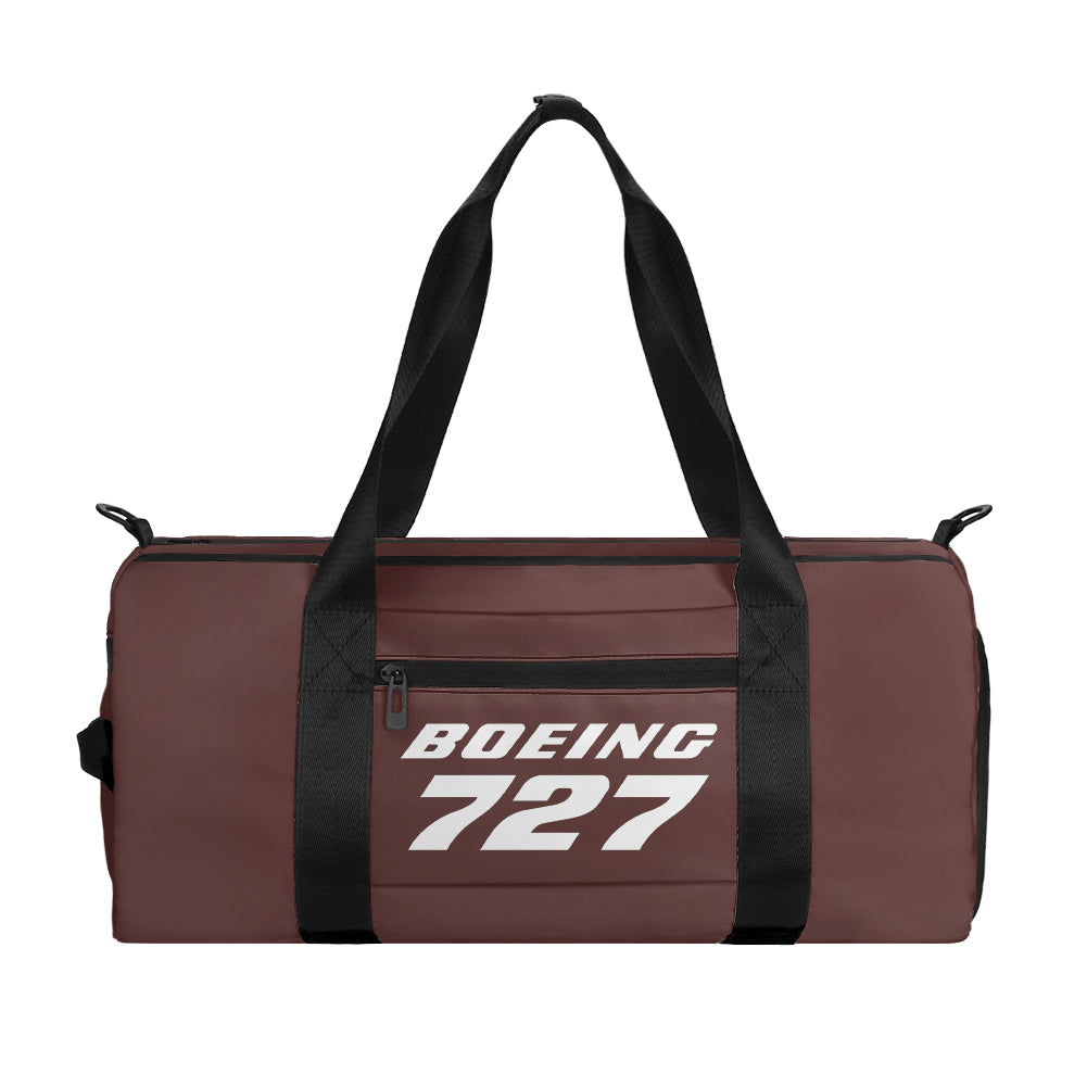 Boeing 727 & Text Designed Sports Bag