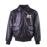 Thumbnail for Amazing 737 Max Designed Leather Bomber Jackets (NO Fur)