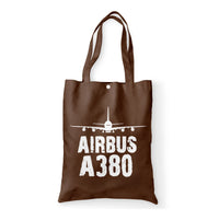 Thumbnail for Airbus A380 & Plane Designed Tote Bags