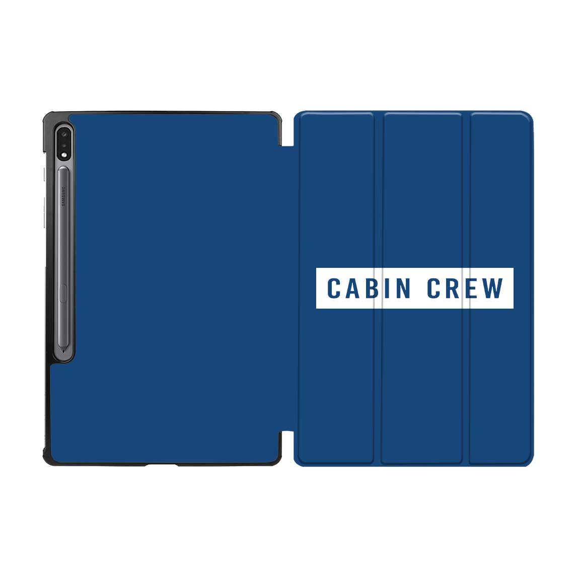 Cabin Crew Text Designed Samsung Tablet Cases