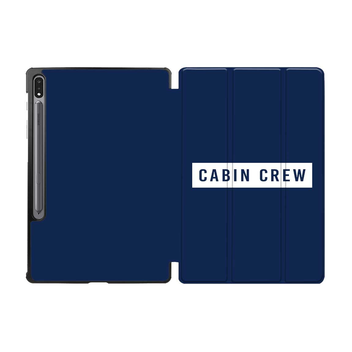 Cabin Crew Text Designed Samsung Tablet Cases