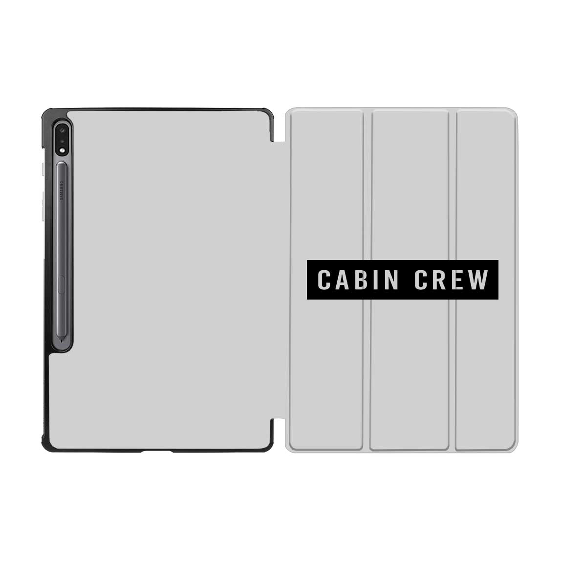 Cabin Crew Text Designed Samsung Tablet Cases