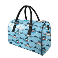 Thumbnail for Cartoon & Funny Airplanes Designed Leather Travel Bag