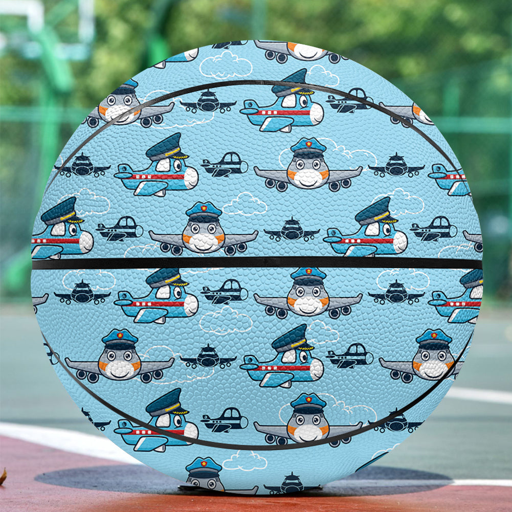 Cartoon & Funny Airplanes Designed Basketball