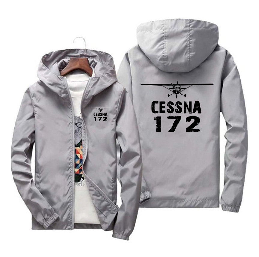 Cessna 172 & Plane Designed Windbreaker Jackets