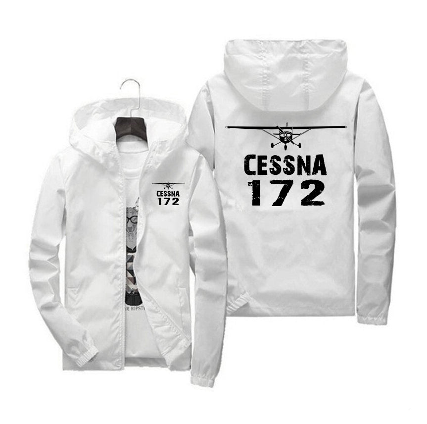 Cessna 172 & Plane Designed Windbreaker Jackets