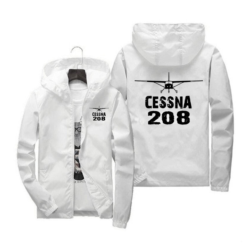 Cessna 208 & Plane Designed Windbreaker Jackets