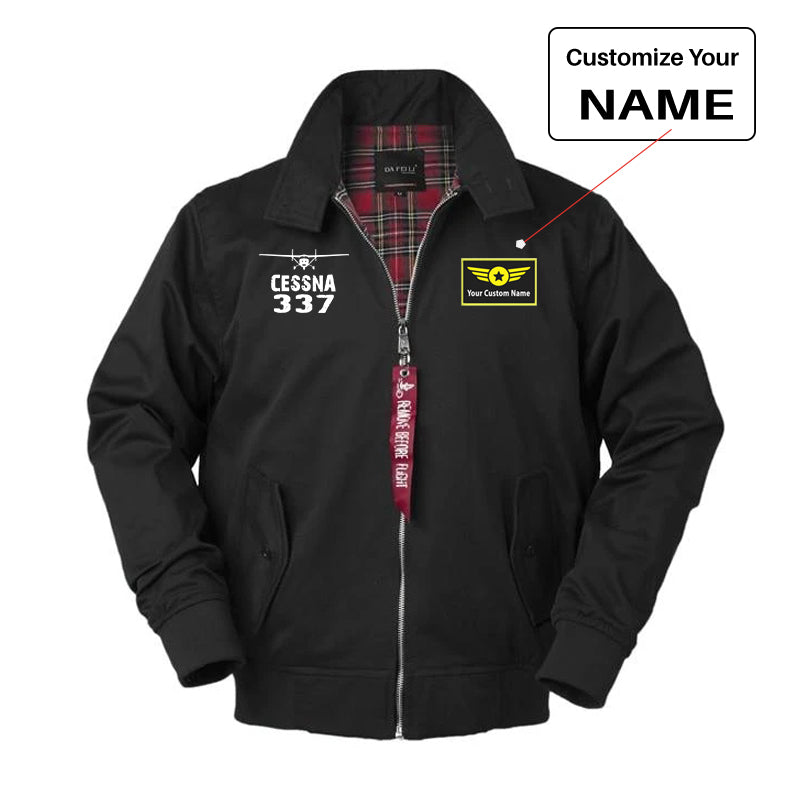 Cessna 337 & Plane Designed Vintage Style Jackets