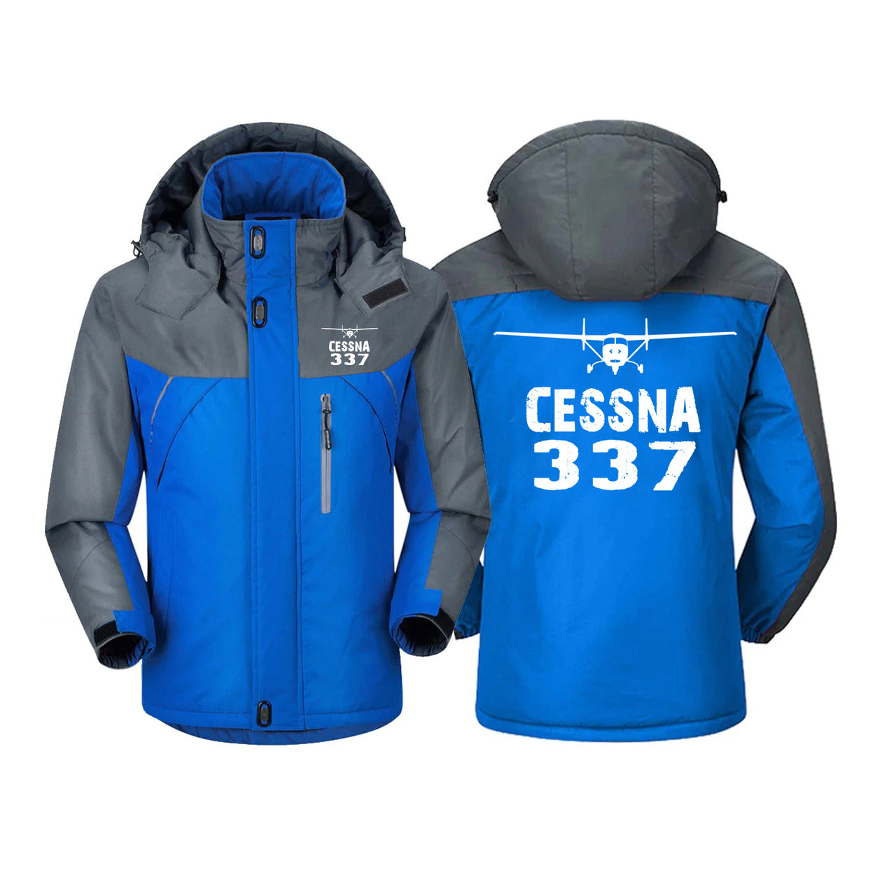 Cessna 337 & Plane Designed Thick Winter Jackets