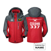 Thumbnail for Cessna 337 & Plane Designed Thick Winter Jackets