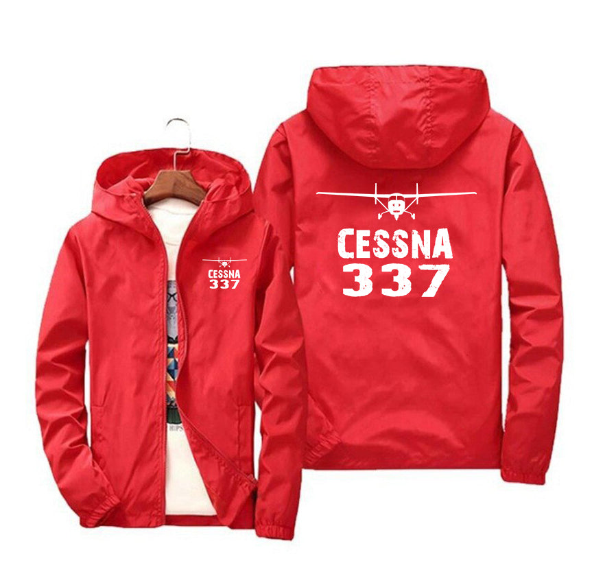 Cessna 337 & Plane Designed Windbreaker Jackets