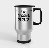 Thumbnail for Cessna 337 & Plane Designed Travel Mugs (With Holder)