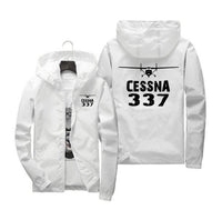 Thumbnail for Cessna 337 & Plane Designed Windbreaker Jackets