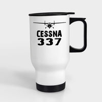 Thumbnail for Cessna 337 & Plane Designed Travel Mugs (With Holder)