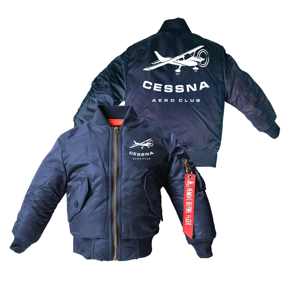 Cessna Aeroclub Designed Children Bomber Jackets