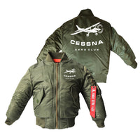 Thumbnail for Cessna Aeroclub Designed Children Bomber Jackets