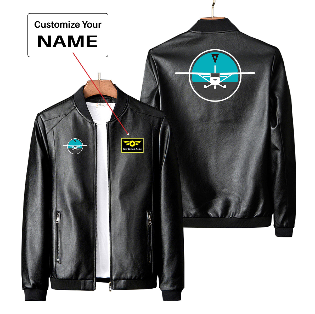 Cessna & Gyro Designed PU Leather Jackets