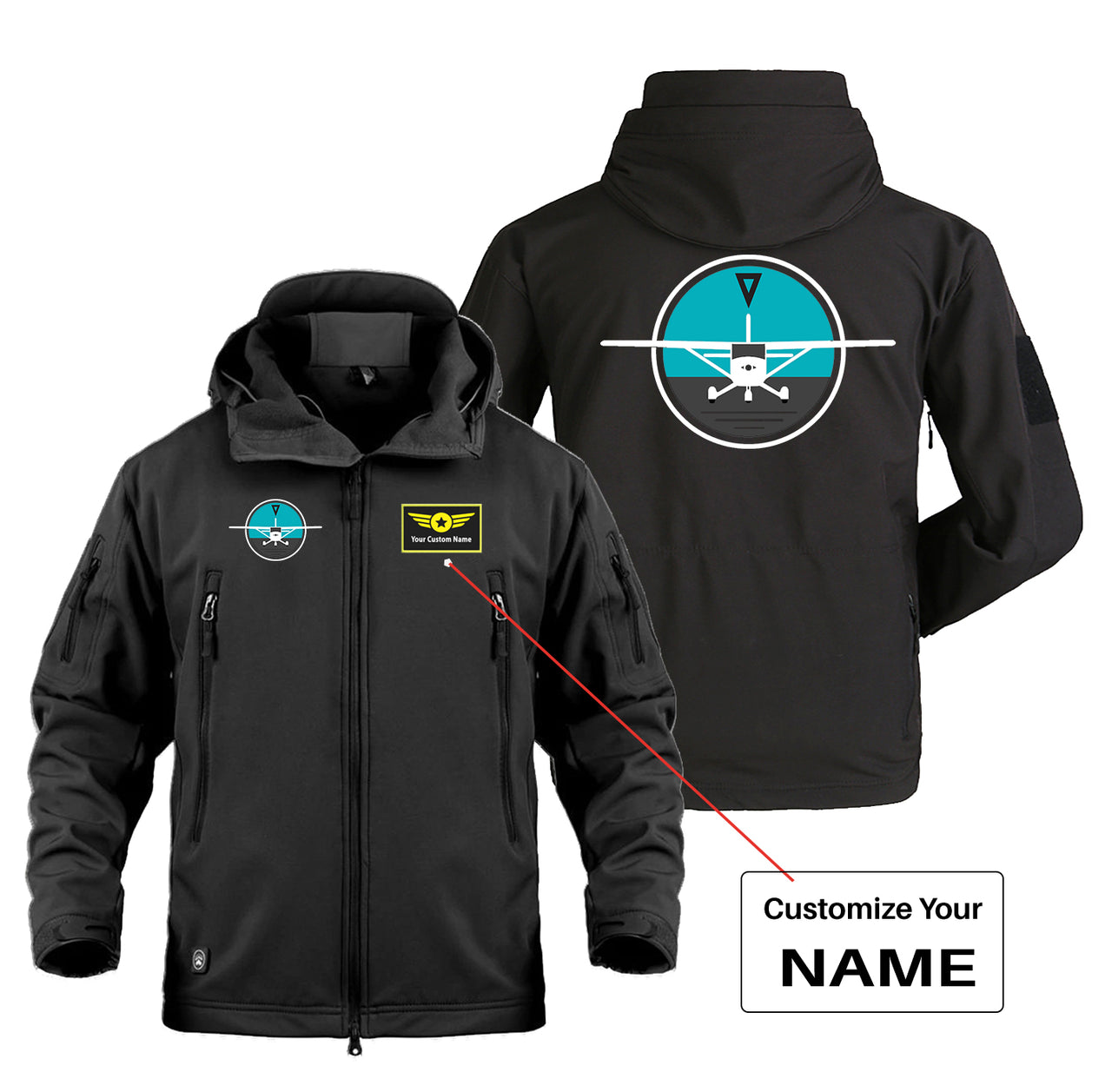 Cessna & Gyro Designed Military Jackets (Customizable)