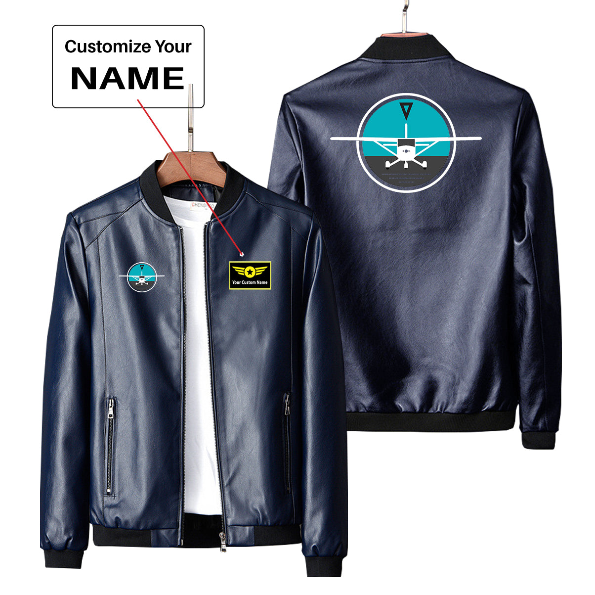 Cessna & Gyro Designed PU Leather Jackets