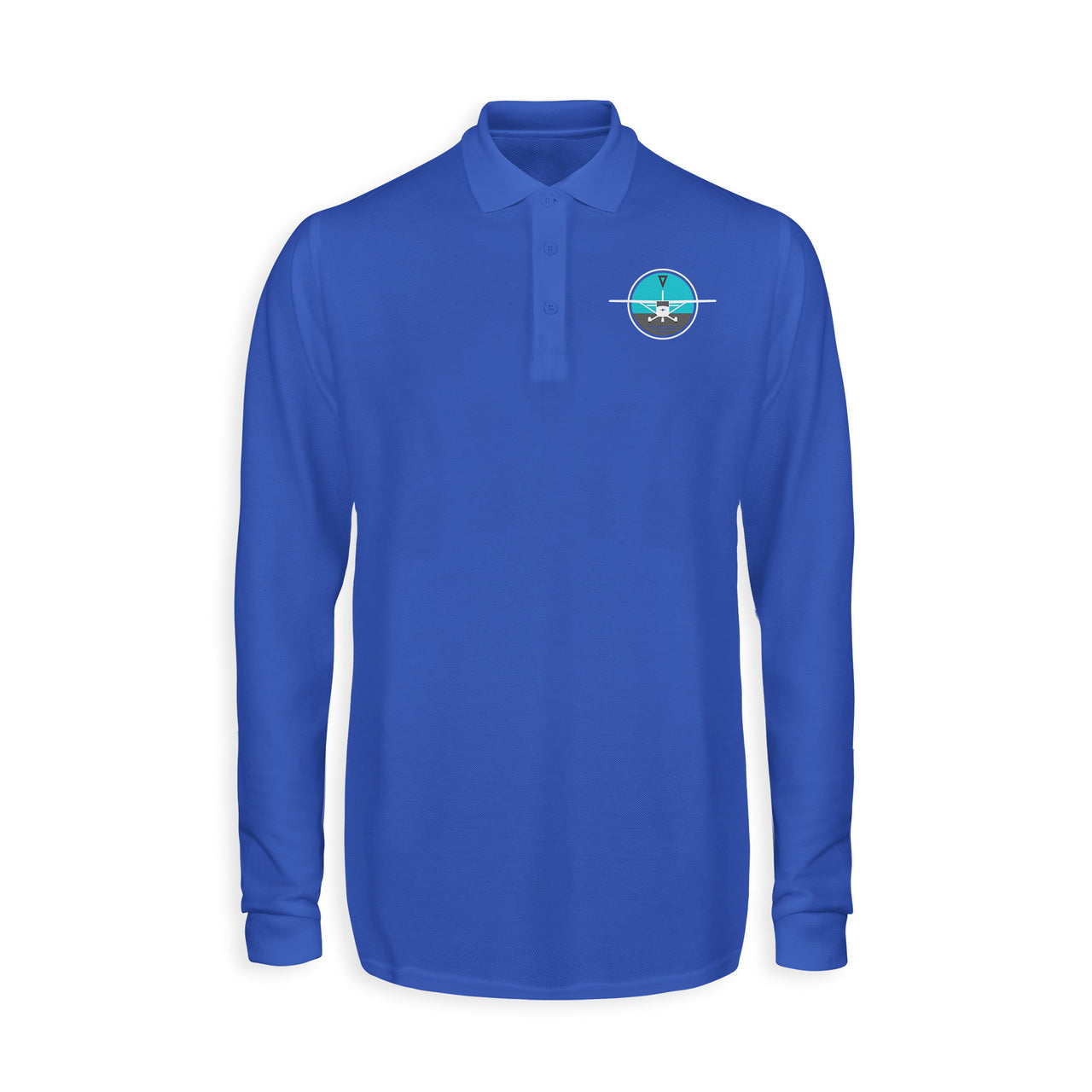 Cessna & Gyro Designed Long Sleeve Polo T-Shirts