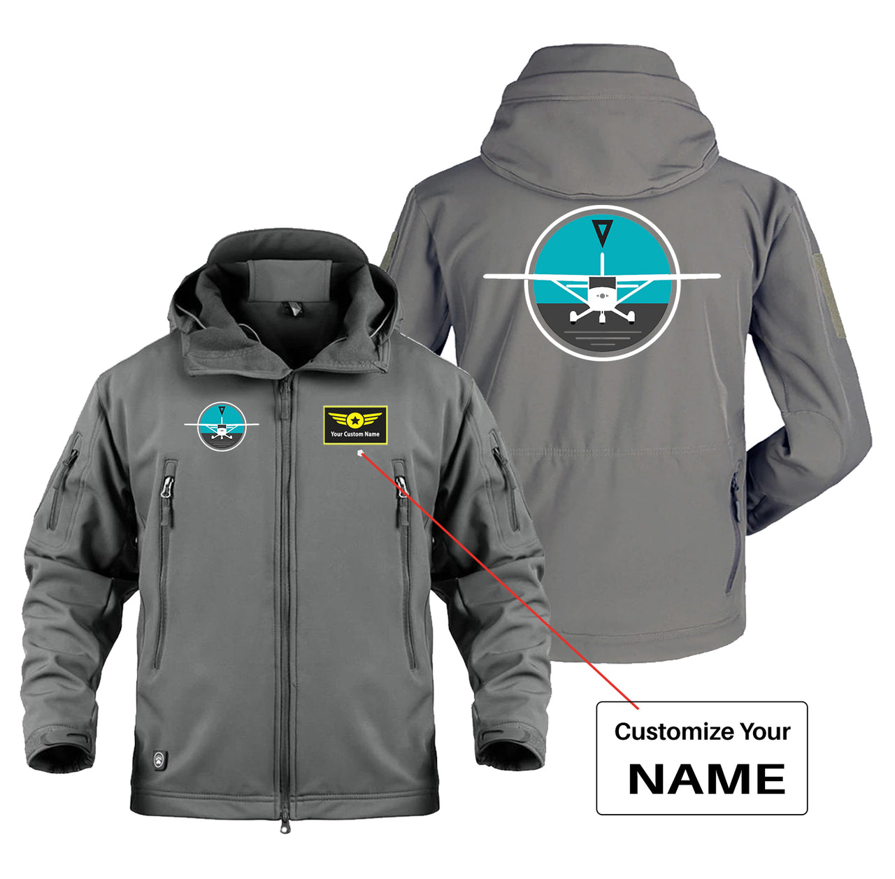 Cessna & Gyro Designed Military Jackets (Customizable)