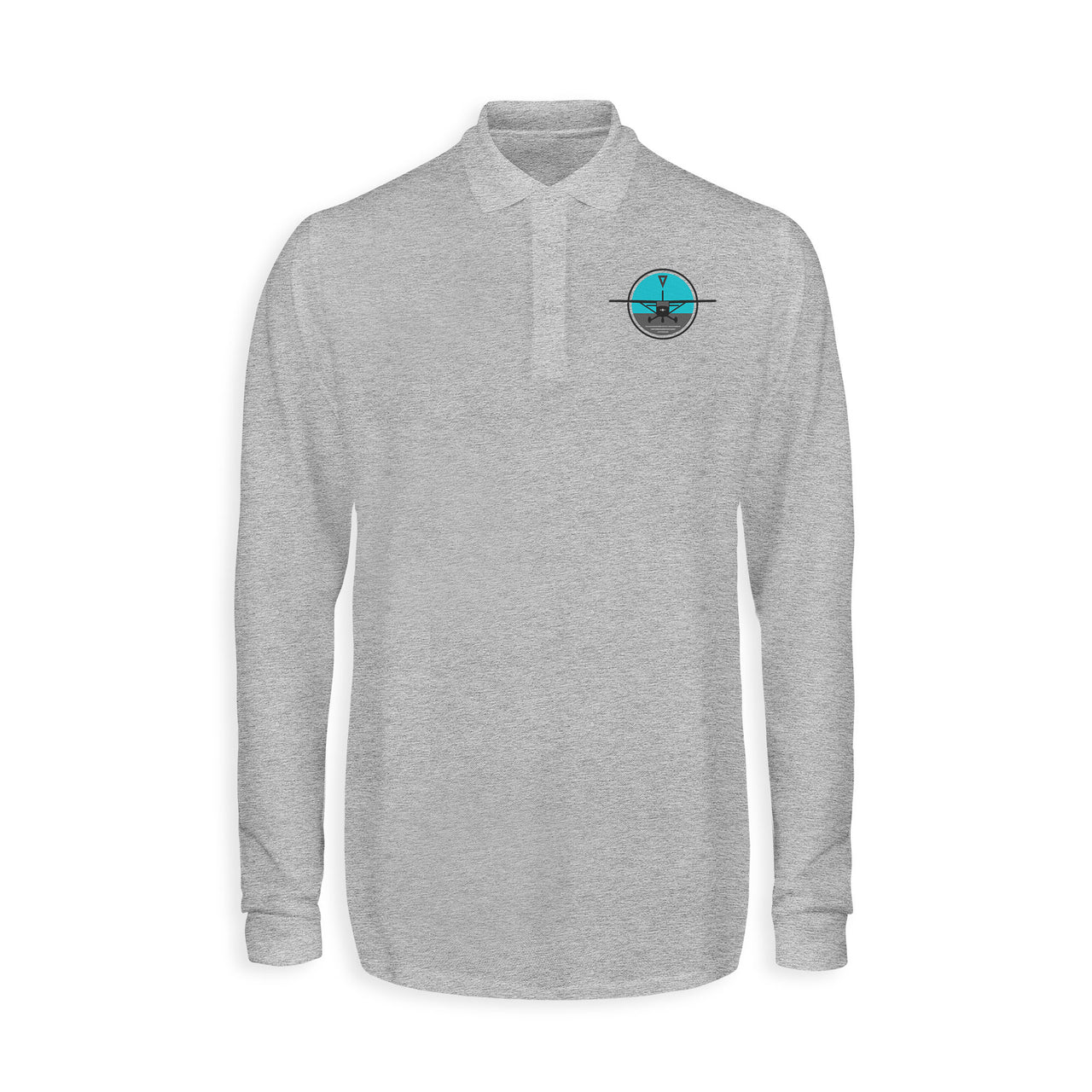 Cessna & Gyro Designed Long Sleeve Polo T-Shirts