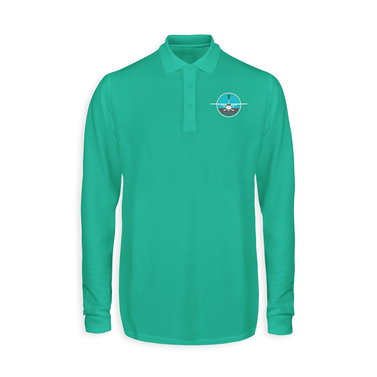 Cessna & Gyro Designed Long Sleeve Polo T-Shirts