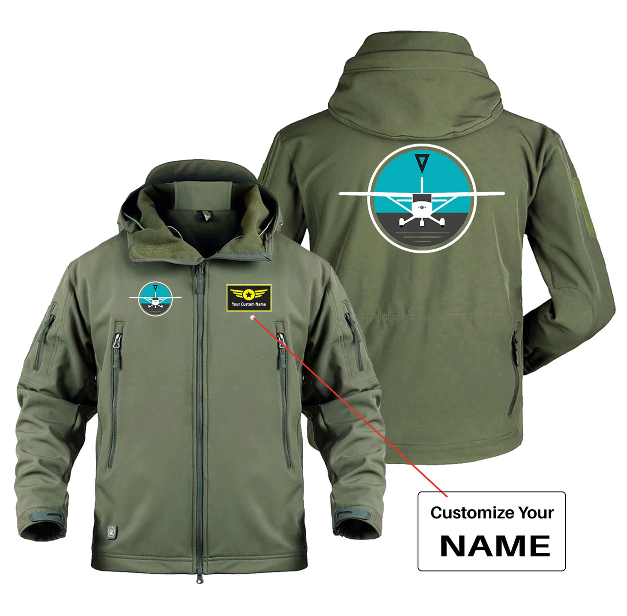 Cessna & Gyro Designed Military Jackets (Customizable)