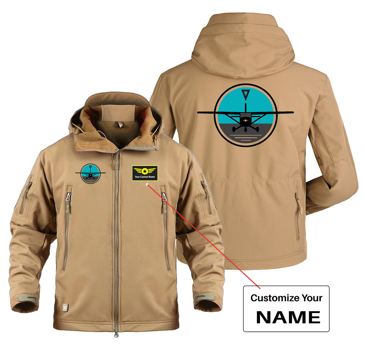 Cessna & Gyro Designed Military Jackets (Customizable)