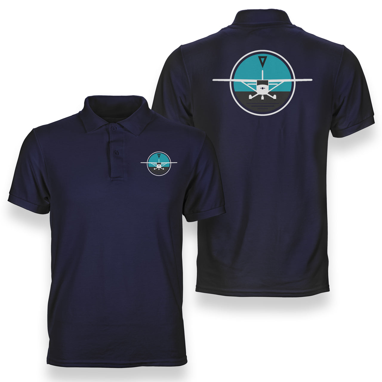 Cessna & Gyro Designed Double Side Polo T-Shirts