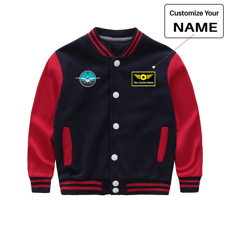 Cessna & Gyro Designed "CHILDREN" Baseball Jackets