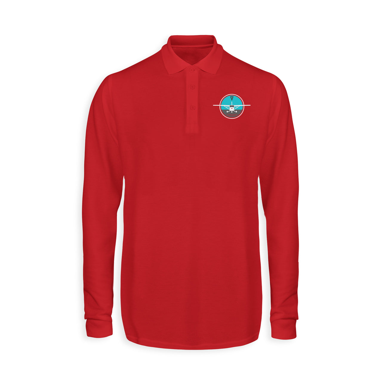 Cessna & Gyro Designed Long Sleeve Polo T-Shirts