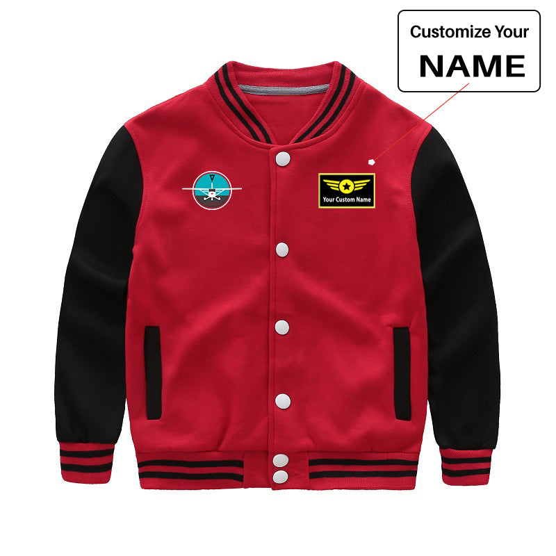 Cessna & Gyro Designed "CHILDREN" Baseball Jackets