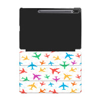 Thumbnail for Cheerful Seamless Airplanes Designed Samsung Tablet Cases