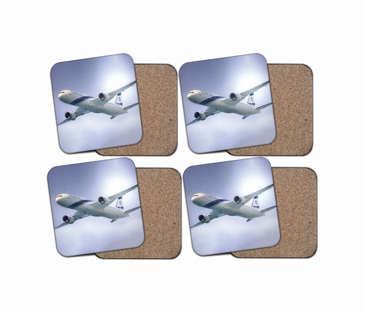 Close up to Israel Airways (El-al) Boeing 787 Designed Coasters