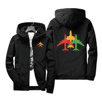 Thumbnail for Colourful 3 Airplanes Designed Windbreaker Jackets