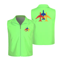 Thumbnail for Colourful 3 Airplanes Designed Thin Style Vests