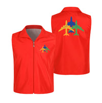 Thumbnail for Colourful 3 Airplanes Designed Thin Style Vests