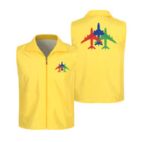 Thumbnail for Colourful 3 Airplanes Designed Thin Style Vests