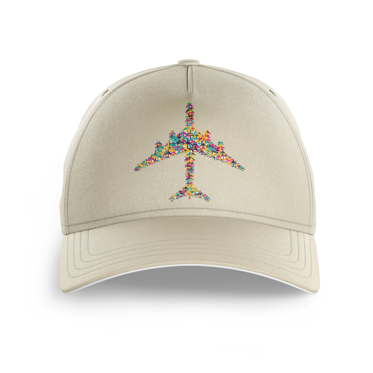 Colourful Airplane Printed Hats