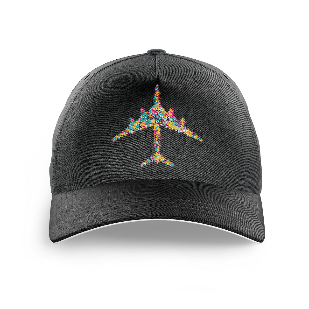 Colourful Airplane Printed Hats