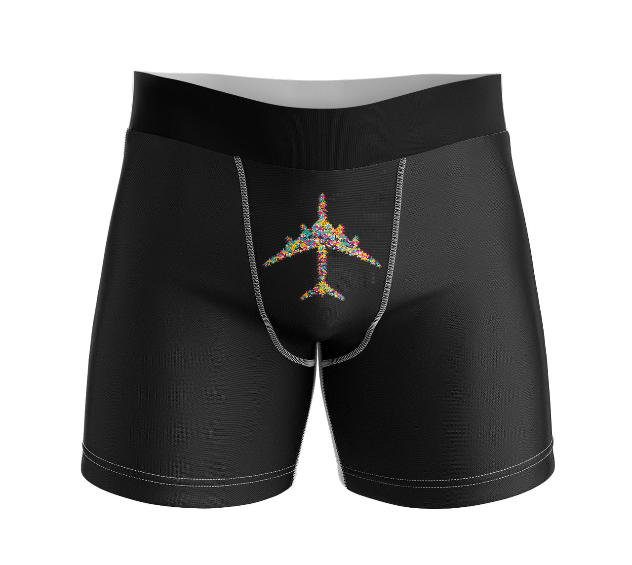 Colourful Airplane Designed Men Boxers