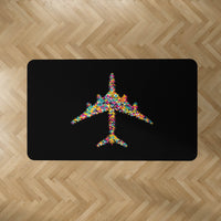 Thumbnail for Colourful Airplane Designed Carpet & Floor Mats