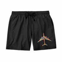 Thumbnail for Colourful Airplane Designed Swim Trunks & Shorts