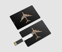 Thumbnail for Colourful Airplane Designed USB Cards